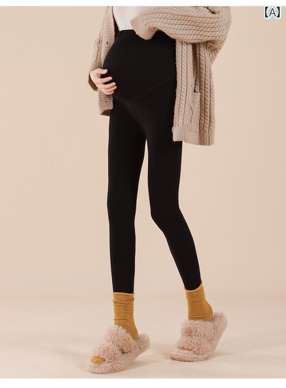 マタニティ ウェア 妊婦 コットンパンツ 起毛 厚手 冬 ウール レギンス 加えた 秋冬 アウター 極 厚 大きいサイズ サーマル パンツ