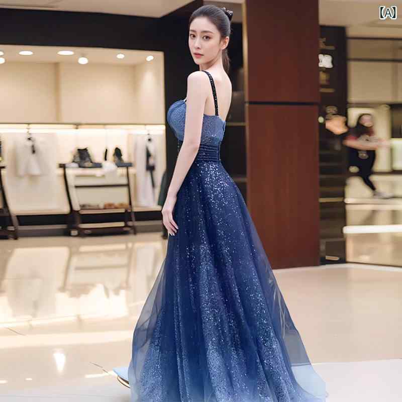 ドレス レディース 華やか 上品 エレガント パーティー 舞台 衣装 スパンコール キラキラ キラキラ イブニング 誕生日 ホスト ロング スリム