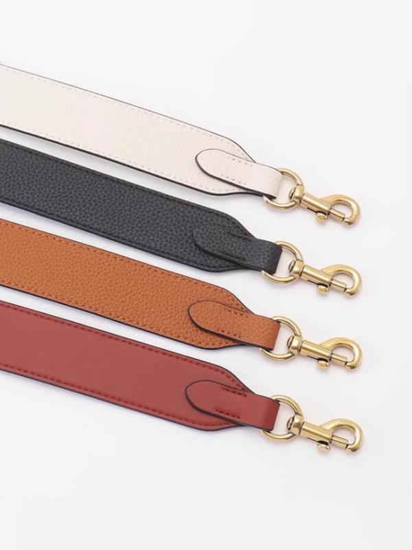 ショルダーストラップ ショルダーベルト 付け替え 交換用 牛革 本革 レザー 幅広 太め チェーン カジュアル シンプル 上品 高級感 バッグ用ベルト 小物