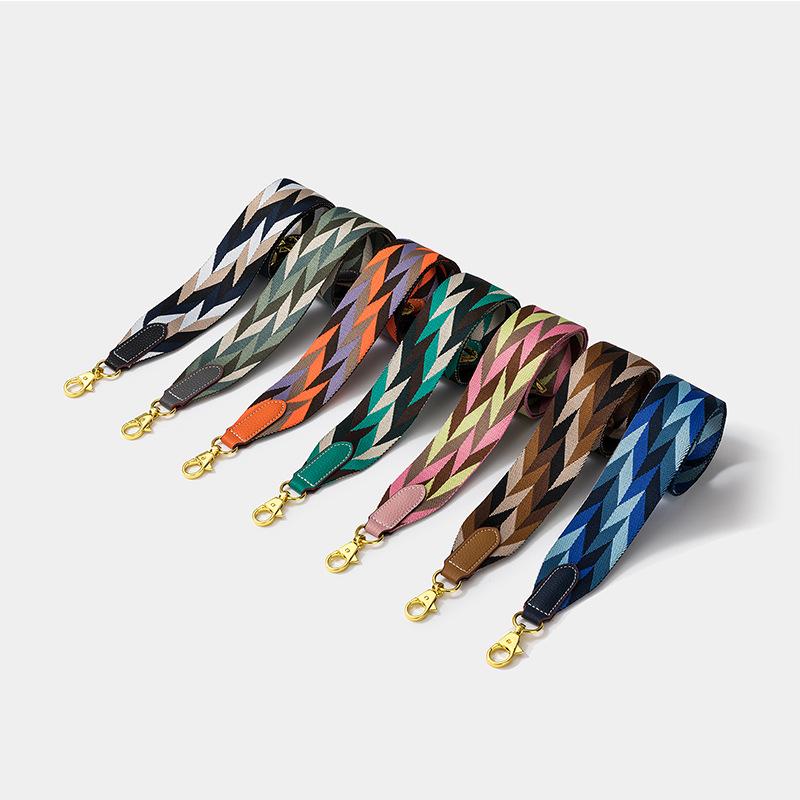 バッグショルダーストラップ レディース 幅広 菱形格子柄 織りテープ 付け替え 交換用 ハンドバッグ ショルダーバッグ用 高級感 トレンド おしゃれ