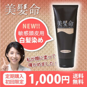 【定期購入】【送料無料】美髪命　ヘアカラートリートメント【20％OFF】【白髪染め】【天然】【昆布】【カラーリング】【抜け毛】【口コミ】【エイジングケア】【お試し】【髪に優しい】【頭皮】【ランキング】【oudo_c060】