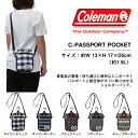 ショルダーバッグ コールマン Coleman メンズ レディース C-パスポートポケット ミニショルダー ミニポーチ ポシェット ショルダー ポーチ バッグ 旅行 アウトドア 国内正規代理店品