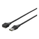 【新品/取寄品/代引不可】どっちもUSB2.0 A to A延長ケーブル5.0mブラック BU2AAD50BK