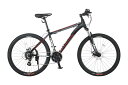 ※10月頃入荷予定【新品/取寄品】CANOVER CAMT-043-DD ATLAS(アトラス) マットブラック(33734) マウンテンバイク 26インチ 24段変速 自転車【北海道・沖縄・離島配送不可】
