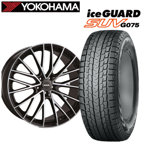 マセラティ レヴァンテ(MLE30)用 タイヤ銘柄： ヨコハマ アイスガード SUV G075 タイヤサイズ： 265/45R20 ホイール： アルミホィール スタッドレスタイヤ ホイール4本セット【20インチ】【ポイント10倍】