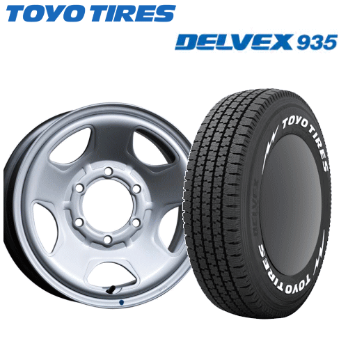 トヨタ ハイエース(200系)用 タイヤ銘柄: トーヨー DELVEX 935 タイヤサイズ: 195/80R15 107/105N WL ホイール: TOPY実業 S54A(スチールホイール) スタッドレスタイヤ ホイール4本セット【15インチ】【ポイント10倍】