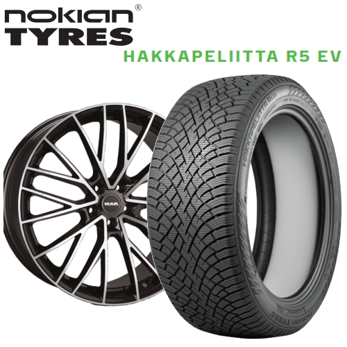 マセラティ グレカーレ用 タイヤ銘柄： ノキアン タイヤ ハッカペリッタ R5 EV タイヤサイズ： 255/45R20 ホイール： アルミホィール スタッドレスタイヤ ホイール4本セット【20インチ】【ポイント10倍】