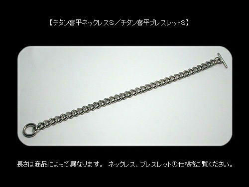 チタン喜平ネックレスS／45cm【TN-45S】