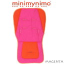 minimynimo（ミニマイニモ） ベビーカークッション (ベビーカーシート）　（マクラーレン他、国内のA・B型にも対応）　マゼンタ【新生児・ベビー用品】