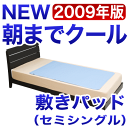 【ポイント10倍】【送料無料】2009年度版最新モデル 朝までクール 敷きパッド(低反発ジェルパッド) セミシングル 90×150cm【10P25Jun09】
