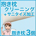 抱き枕クリーニング・丸洗い（フレスコeパック） 3点用 【枕丸洗い】【宅配サービス】【送料無料】【抱き枕 だきまくら 抱枕 抱きまくら】【setsuden_bedding】