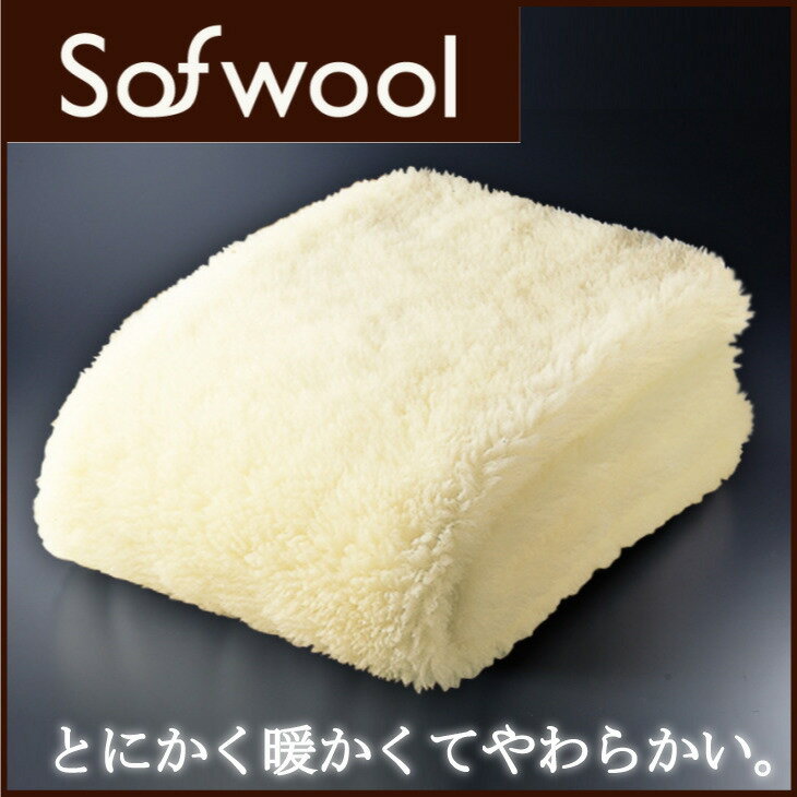 The　PREMIUM　sofwool（ザ・プレミアムソフゥール）あったか敷き毛布　ダブルサイズ（約　140×205cm）【送料無料】【setsuden_bedding】