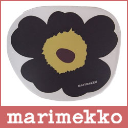 marimekko ( マリメッコ ) 　Unikko mouse pad ウニッコ　マウスパッド / ブラック .【 5,250円以上で 送料無料 】【正規販売店】 マリメッコ 　フィンランド製　マウスパット　