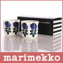marimekko ( マリメッコ ) COFFEE CUP 2PCS ( コーヒー カップ　2個セット ) Vihkiruusu （ ヴィヒキルース ） ラテマグ /  2個セット　 . 北欧　マリメッコ　コップ マグ　化粧箱入り プレゼント に最適　2ピース セット