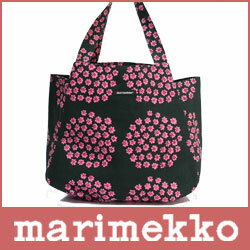 marimekko ( マリメッコ ) JAPAN Huvitus PUKETTI / ジャパン フヴィトゥス プケッティ トートバッグ / グリーン×ピンク . マリメッコ トート バッグ かばん フヴィタス　フビタス ママバッグ マザーズバッグ