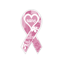 【ポイントUP中】チャリティー 新しい社会貢献の形マグネットを購入して寄付をしよう!Ribbon Magnet / リボンマグネット ホヌ ピンク / ホワイト-S (Sサイズ).