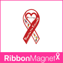 【 5,250円以上で 送料無料 】 チャリティー　新しい社会貢献の形 マグネットを購入して寄付をしよう！Ribbon Magnet / リボンマグネット リライト・ザ・フューチャー-S SCJ-01-S（Sサイズ）.