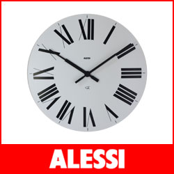 ALESSI ( アレッシィ )　Firenze　掛け時計 ／ホワイト .