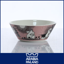 iittala ( イッタラ ) ARABIA ( アラビア )　MOOMIN ( ムーミン ) ボウル / ピンク 【楽ギフ_包装】【楽ギフ_のし】 .:【 5,250円以上で 送料無料 】アラビア　シリアルボウル　ムーミン 正規輸入品　北欧　フィンランド