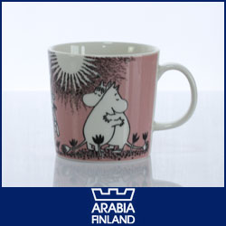 iittala ( イッタラ ) ARABIA ( アラビア )　MOOMIN ( ムーミン ) マグ / ピンク【楽ギフ_包装】【楽ギフ_のし】 .:【 5,250円以上で 送料無料 】 アラビア　マグカップ　ムーミン 正規輸入品　北欧　フィンランド ラブ　