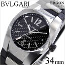 ブルガリ 腕時計 BVLGARI 時計 ブルガリ 時計 BVLGARI 腕時計 ブルガリ時計 BVLGARI腕時計 ブルガリ腕時計 BVLGARI時計 エルゴン ERGON メンズ ブラック EG35BSVD blugari ウレタン ベルト 機械式 自動巻 メカニカル スイス シルバー オート ボーイズ 送料無料