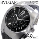 ブルガリ 腕時計 BVLGARI 時計 ブルガリ 時計 BVLGARI 腕時計 ブルガリ時計 BVLGARI腕時計 ブルガリ腕時計 エルゴン ERGON メンズ ブラック EG40BSLDCH blugari 革 ベルト クロノグラフ 機械式 自動巻 メカニカル スイス シルバー オート マチック 送料無料