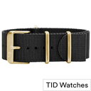 【送料無料】ティッドウォッチ 替えベルト TIDWatches ベルト ティッド ウォッチ ベルト TID Watches 替えベルト メンズ レディース TID-BELT-GD-NBK NATO ベルト おしゃれ 防水 替えベルト 北欧 ナトー ブラック ゴールド NYLON ナイロン