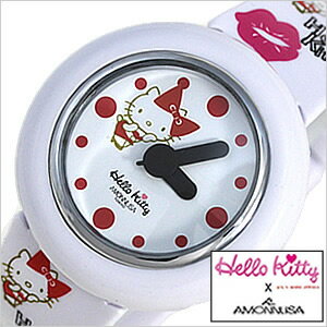 ハローキティ×アモンリザ腕時計[HelloKitty×AMONNLISA時計][ Hello Kitty × AMONNLISA 腕時計 ハロー キティ × アモンリザ 時計 ]/レディース時計/W-KISS-WHWH[サンリオ][雑誌掲載][ 父の日 母の日 ギフト ]