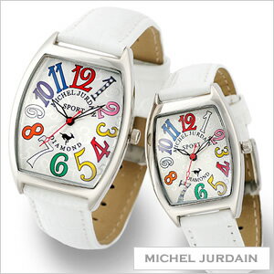 ミッシェルジョルダン腕時計[MICHEL JURDAIN][ MICHEL JURDAIN 腕時計 ミッシェルジョルダン 時計 ]天然ダイヤ入り カサブランカ ペアウォッチ/メンズ/レディース/男女兼用時計MJ-SGSL-1000-10
