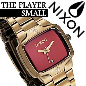 ニクソン腕時計[NIXON WATCH][ NIXON 腕時計 ニクソン 時計 ]スモールプレイヤー アンティークゴールド レッド[THE SMALL PLAYER ANTIQUE GOLD RED]/レディース時計A300-477[スポーツウォッチ][♀][ 父の日 母の日 ギフト ]