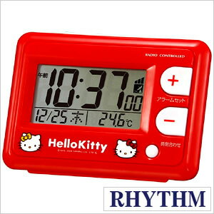 リズム置き時計[Rhythm][ Rhythm 置き時計 リズム 時計 ]ハローキティ/リズム時計/8RZ095RH01