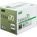 TANOSEE αエコペーパー タイプR70 A4 1箱(2500枚:500枚×5冊)