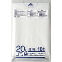 クラフトマン 業務用透明 メタロセン配合厚手ゴミ袋 20L HK-024 1パック(10枚)