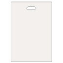 TANOSEE ポリエチレン手提袋 小判抜き ハードタイプ L ヨコ300×タテ440×厚さ0.045mm ホワイト 1パック(50枚)