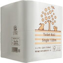 TANOSEE リサイクルトイレットペーパー(2倍巻) シングル 芯あり 120m 1セット(144ロール:8ロール×18パック) 【送料無料】