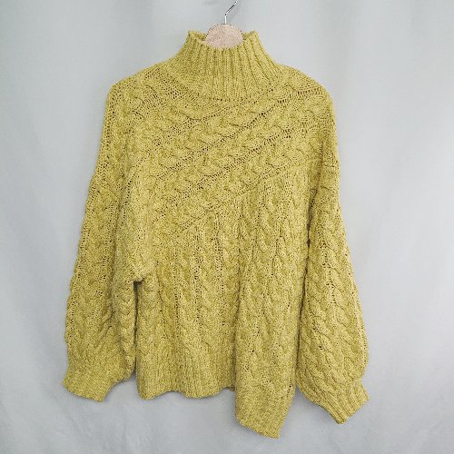 ◇ <strong>bohmal</strong> ボマール 長袖 セーター サイズF イエロー系 レディース E 【中古】