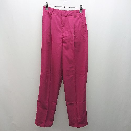 ◇ 新品 <strong>bohmal</strong> カジュアル シンプル センタープレス 派手色 テーパードパンツ サイズM ピンク レディース E 【中古】