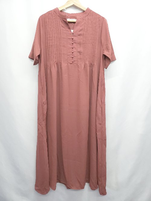 ◇ ◎ ●未使用● Θ <strong>bohmal</strong> ボマール 半袖 ロング丈 ワンピース サイズF ブラウン レディース E 【中古】