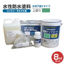 【送料無料】水性防水塗料 ウレタン下塗りタイプ 8m2セット(アトムハウスペイント/ウレタン防水・塩ビシート用)