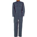 カジメイク T/C長袖つなぎ服 チャコールグレー 5L(6609745L)