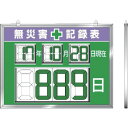 ユニット デジタル数字型無災害記録表 454×604×14厚(86719)