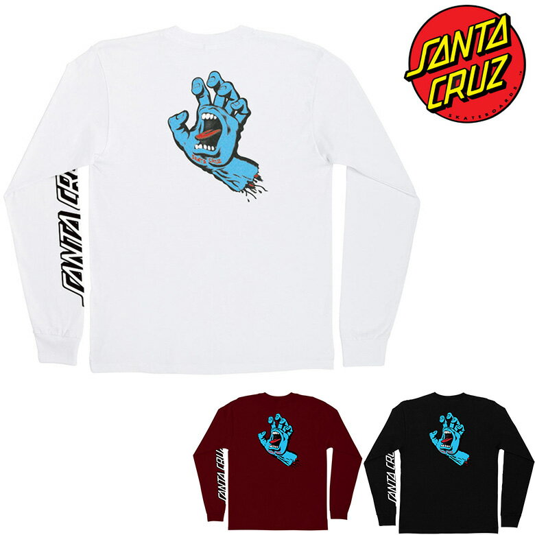 <strong>サンタクルーズ</strong> ロンT SANTA CRUZ SCREAMING HAND L/S TEE <strong>Tシャツ</strong> ロングスリーブT プリントT スクリーミングハンド SCREAMING HAND スケーター