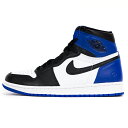 国内正規品 FRAGMENT DESIGN × NIKE / フラグメント デザイン × ナイキAIR JORDAN 1 RETRO /エア ジョーダン 1 レトロBLACK/SPORT ROYAL-WHITE /ブラック/スポーツ ロイヤル-ホワイト716371-040 26.5cm 新古品【中古】