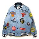 Supreme x NIKE x NBA / ץ꡼ ʥ ̥ӡTeams Warm-Up Jacket /  ॢå 㥱åDenim / ǥ˥2018SS  ʡš