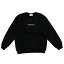 KIYONAGA&CO × FUJIWARA&CO / キヨナガ フジワラCREW SWEAT /クルー スウェットBLACK / ブラック 黒藤原ヒロシ 正規品 新古品【中古】