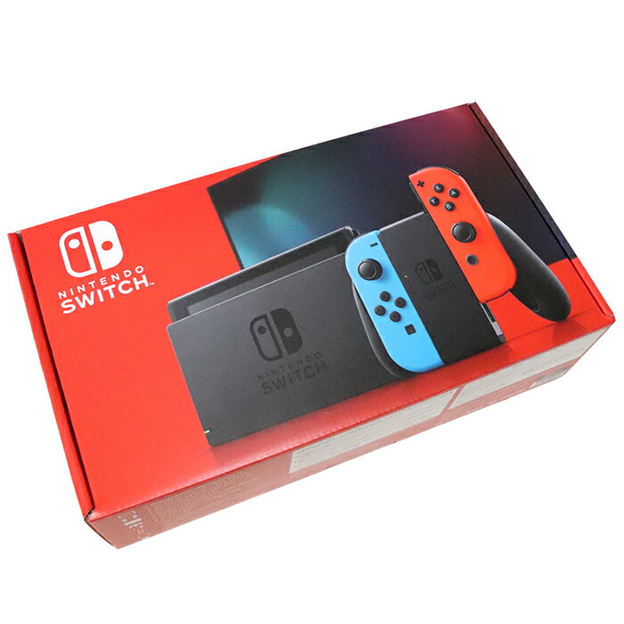 【新型】Nintendo Switch / ニンテンドー スイッチ 本体NEON BLUE/NEON RED / ネオンブルー ネオンレッド2019年8月発売モデル バッテリー強化版任天堂 国内正規品 未使用 新古品【中古】