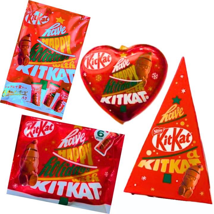 即日発送【選択】ネスレ Kitkat <strong>キットカット</strong> ホリデイサンタ ハートオーナメント缶 3個入り 6個入り 12個入り ツリーボックス 8個入り