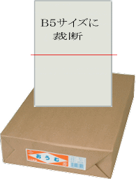 B5サイズに裁断おうむ更紙 B4（1,000枚包）【わら半紙】【ざら半紙】【印刷用紙】【学校用紙】