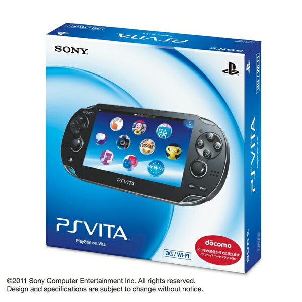  12月17日発売予定 PlayStation Vita (プレイステーション ヴィータ) 本体 3G/Wi‐Fiモデル クリスタル・ブラック 初回限定版 [PCH-1100 AA01]