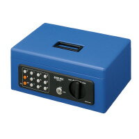 コクヨ/事務用品 金庫 (CB-T12B) 手提げ金庫(テンキー付き) B5(2号) 青 鍵2個付き☆